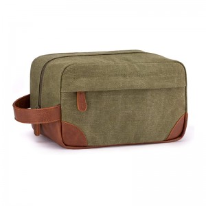 Bolsa de Higiene para Homens Lona Resistente à Água Kit Dopp de Grande Capacidade