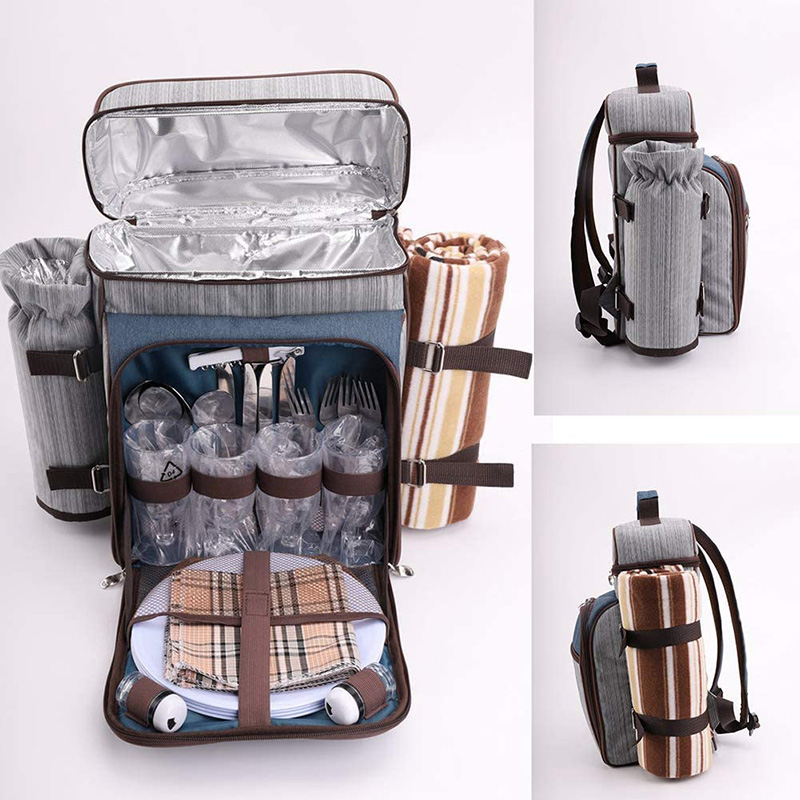 Apollo walker Picnic Backpack Set for 4 with Cooler Compartment,Detachable  Bottle/Wine Holder Includ…See more Apollo walker Picnic Backpack Set for 4