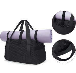 Fabrică Direct en-gros Large Weekender Travel Duffle femei Geantă de gimnastică yoga sport și fitness pentru femei negre