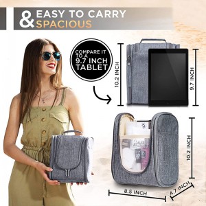 Toiletry Bag Travel Bag With Hanging Hook Premium Hanging Travel Toiletry Bag