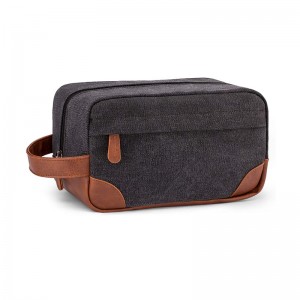 Bolsa de Higiene para Homens Lona Resistente à Água Kit Dopp de Grande Capacidade