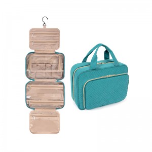 Organisateur de maquillage de voyage avec sac cosmétique de voyage personnalisé en nylon transparent approuvé par la TSA