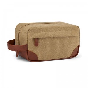 Bolsa de Higiene para Homens Lona Resistente à Água Kit Dopp de Grande Capacidade