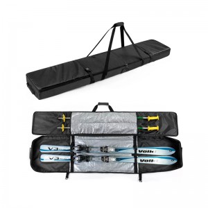 High Quality OEM Accept Ski Cover Bag for Air Travel Ski Cover Bag for Air Travel Suitable for 1 Board or 2 Sets of Skis