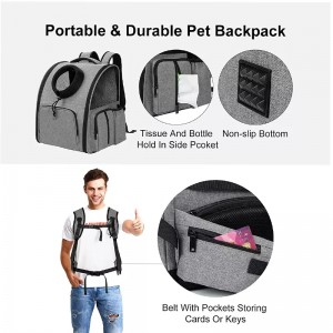 Pet Carrier Backpack para perros y gatos - Mochila aprobada por la aerolínea para viajes