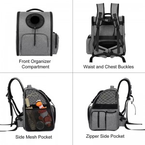 Pet Carrier Backpack para perros y gatos - Mochila aprobada por la aerolínea para viajes