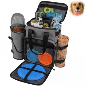 Pet Travel Bag Backpack Multi-Function Pocket Pet Tote Bag for Dog and Cat