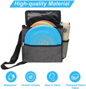 Bolsa de golf impermeable con disco Frisbee con capacidad para 10 Frisbees